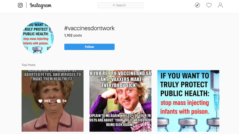Instagram To Stop Vaccine Hoaxes, But Not Necessarily Anti-Vaxxers