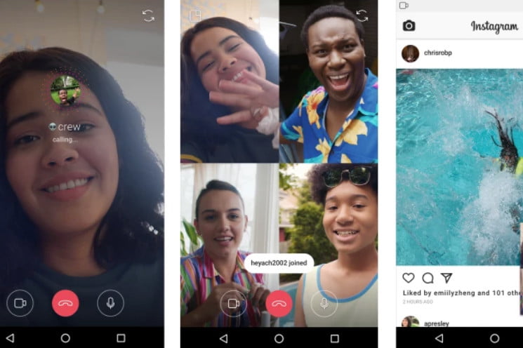 Instagram now lets you video chat with up to three buddies