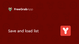 Free YouTube Download – Save and load list